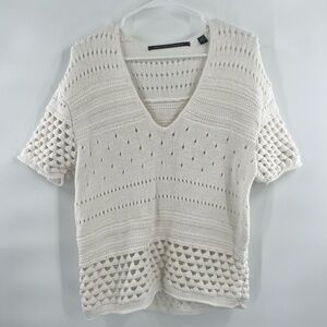 Twelve Street by Cynthia Vincent crotchet sweater size S